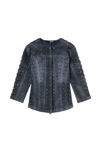 SLIM MOTO STUDDED JACKET