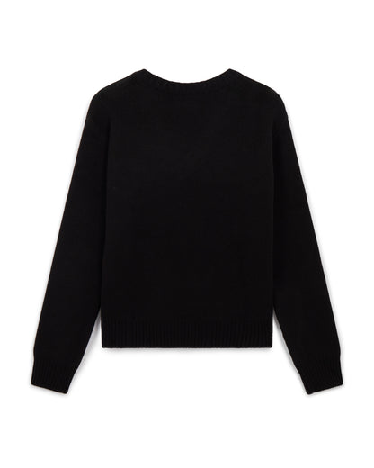 EBONY RELAXED JUMPER BLACK